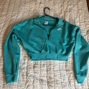 Nike Women's Aqua Half-Zip Sweatshirt